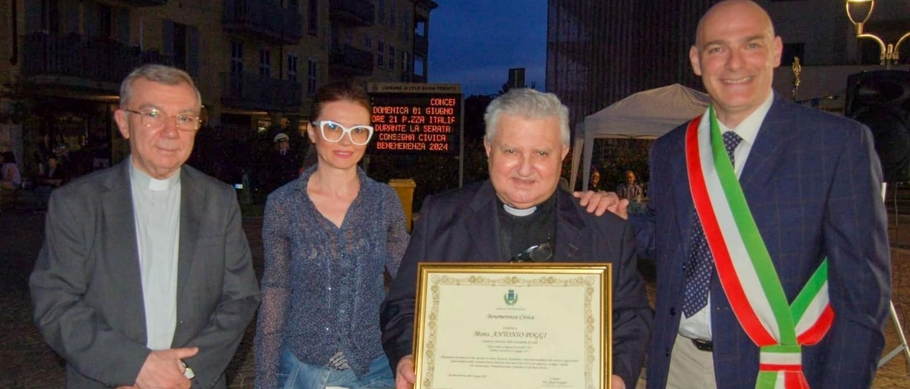Zelo Buon Persico, la benemerenza civica va a Monsignor Antonio Poggi: “Presenza costante, attenzione e delicatezza”