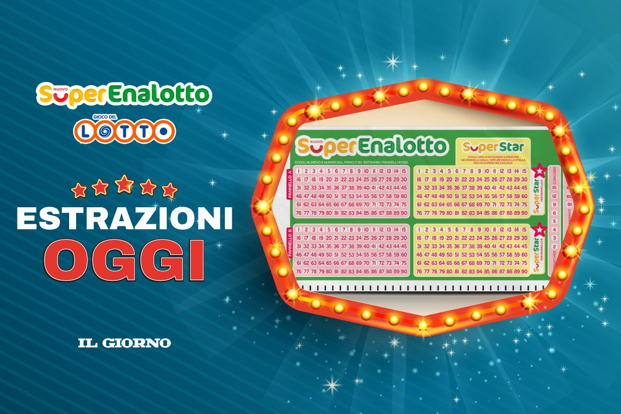 Estrazioni di Superenalotto, Lotto e 10eLotto