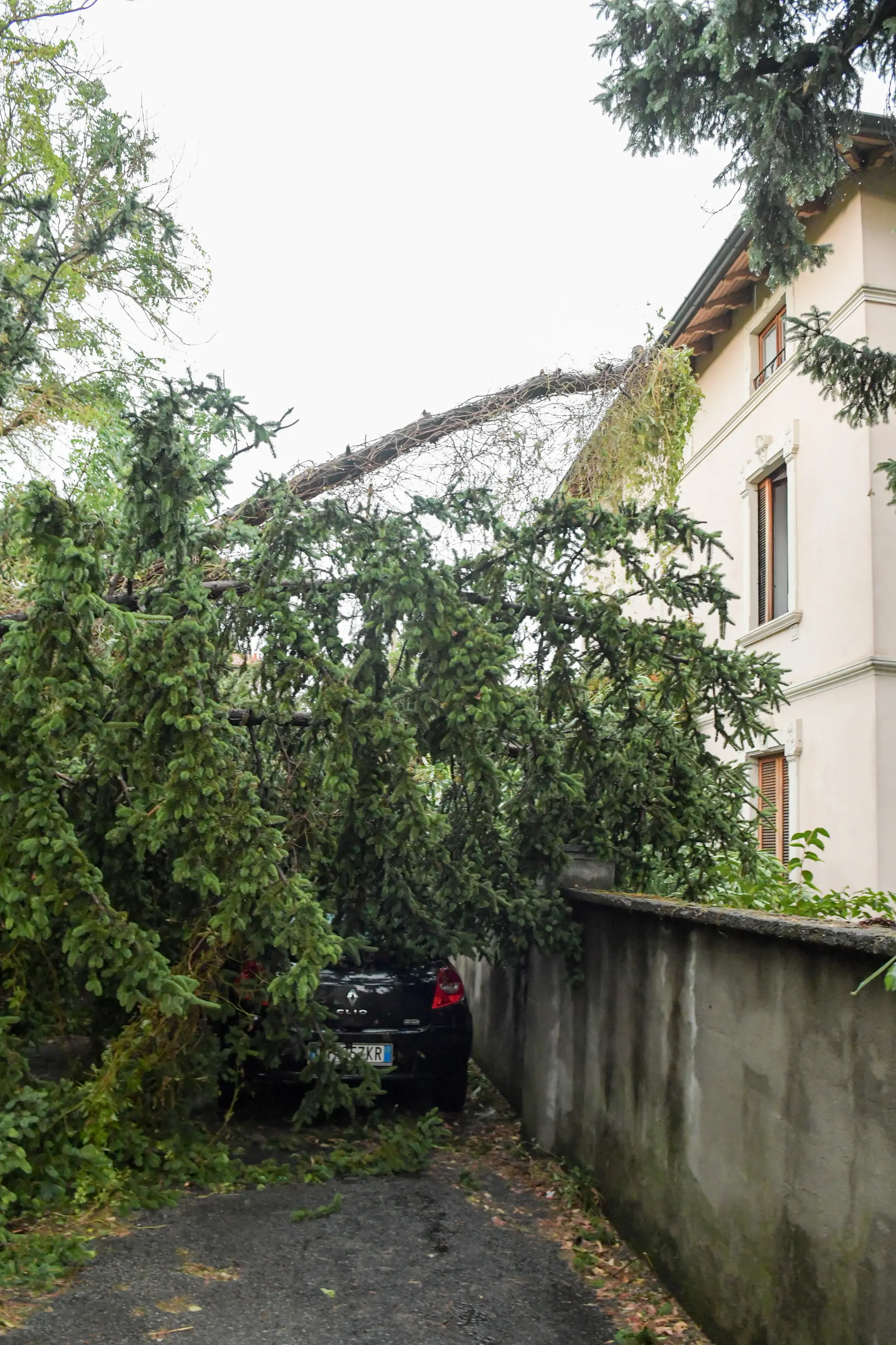 Nuovo blackout e oltre 100 alberi caduti: notte da incubo per il maltempo a Bergamo