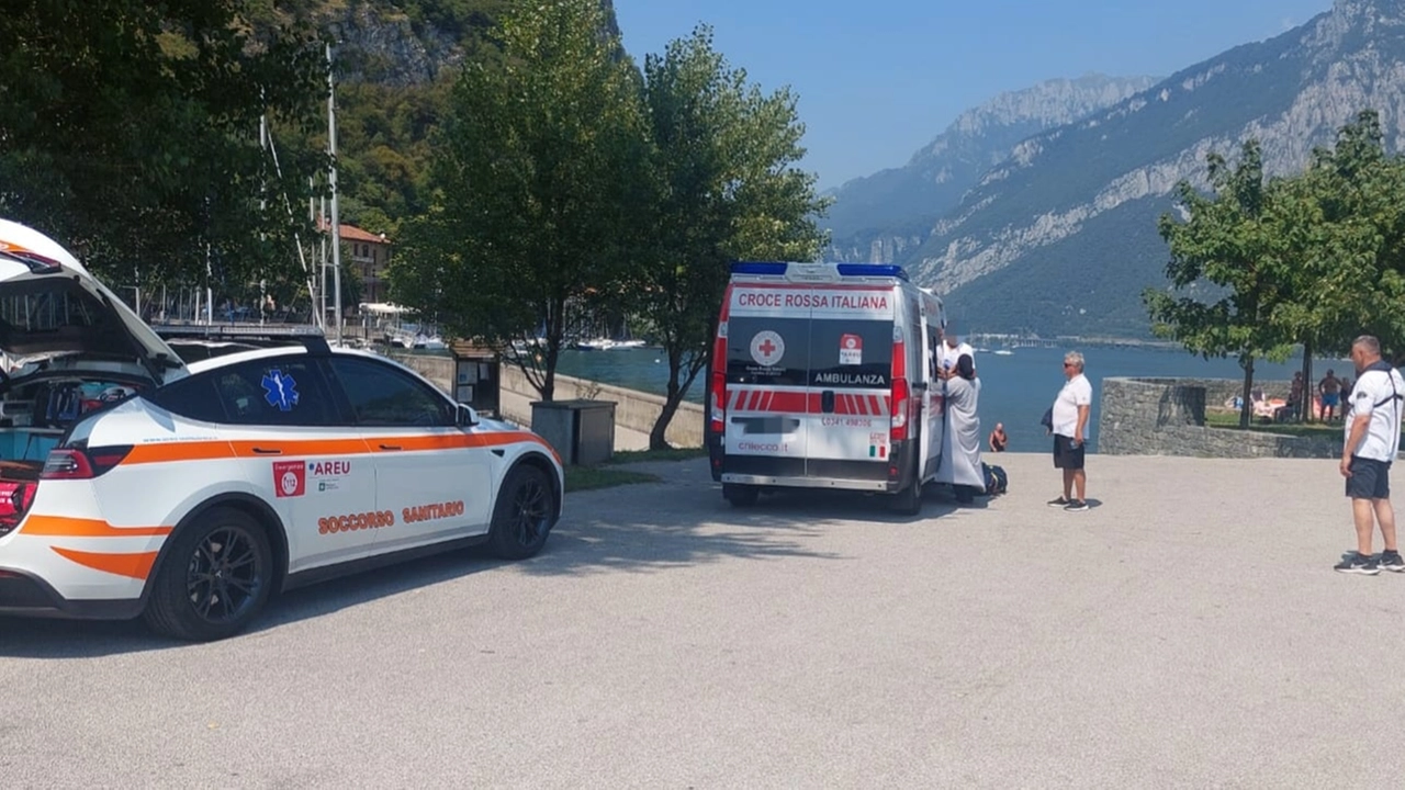 I soccorritori a Valmadrera