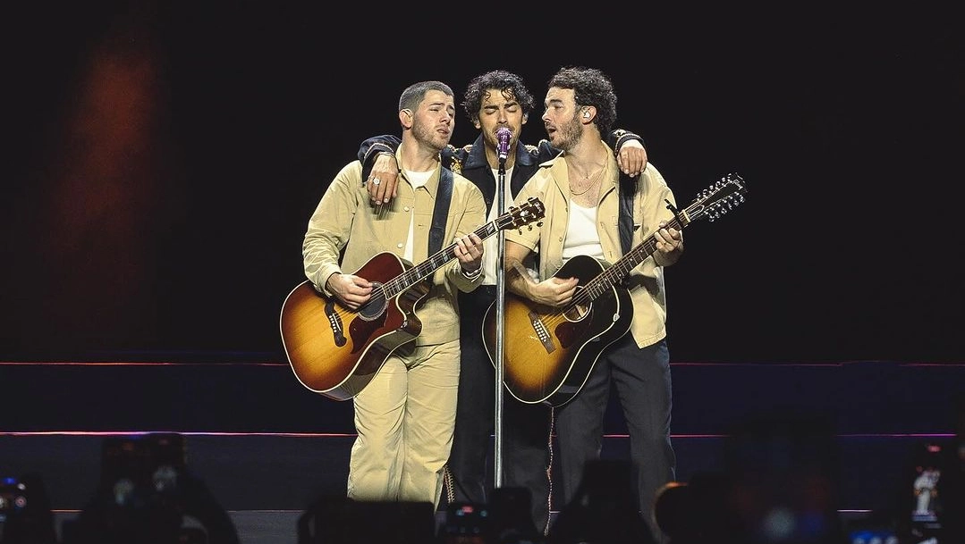 I Jonas Brothers (Kevin, Joe e Nick Jonas) in concerto I Jonas Brothers (Kevin, Joe e Nick Jonas) in concerto