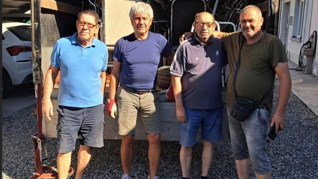 un carico di presidi sanitari in dono da il samaritano di codogno a un ospedale romeno