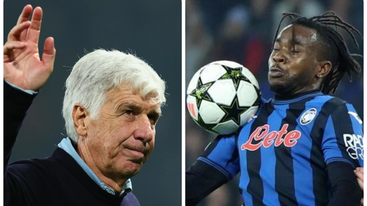 Gian Piero Gasperini e Ademola Lookman Gian Piero Gasperini e Ademola Lookman