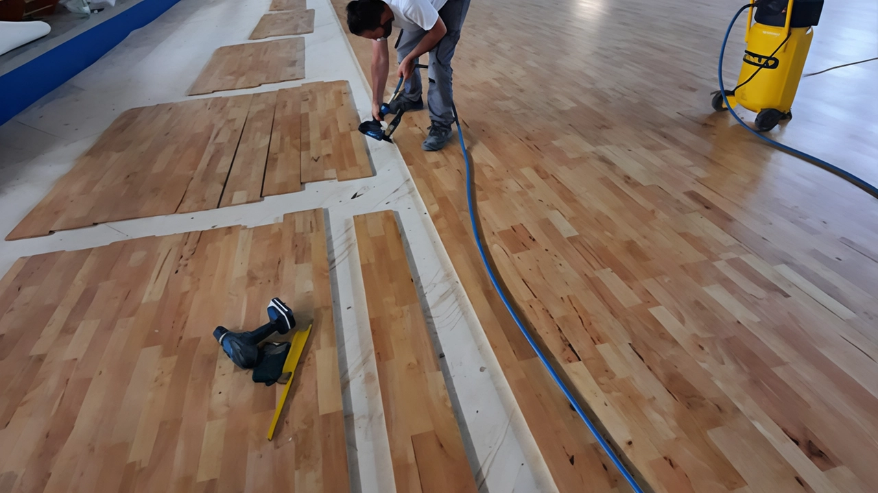 Il Comune avvia lavori di manutenzione straordinaria per la palestra San Mauro, con rifacimento parquet e nuove attrezzature. Il Comune avvia lavori di manutenzione straordinaria per la palestra San Mauro, con rifacimento parquet e nuove attrezzature.