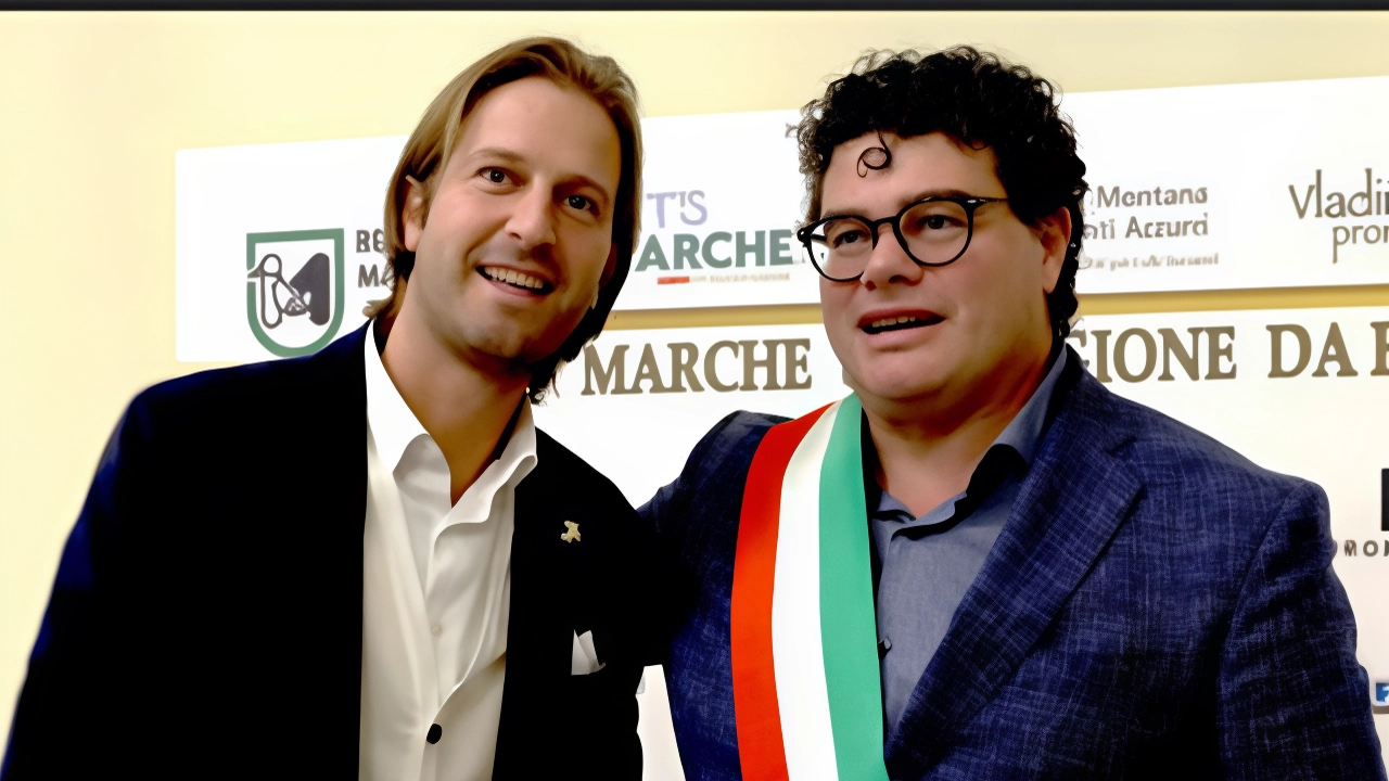 Silvio Calvigioni Tombolini riceve premio per l'impegno nel valorizzare le radici marchigiane e promuovere la sartorialità italiana a livello internazionale. Silvio Calvigioni Tombolini riceve premio per l'impegno nel valorizzare le radici marchigiane e promuovere la sartorialità italiana a livello internazionale.