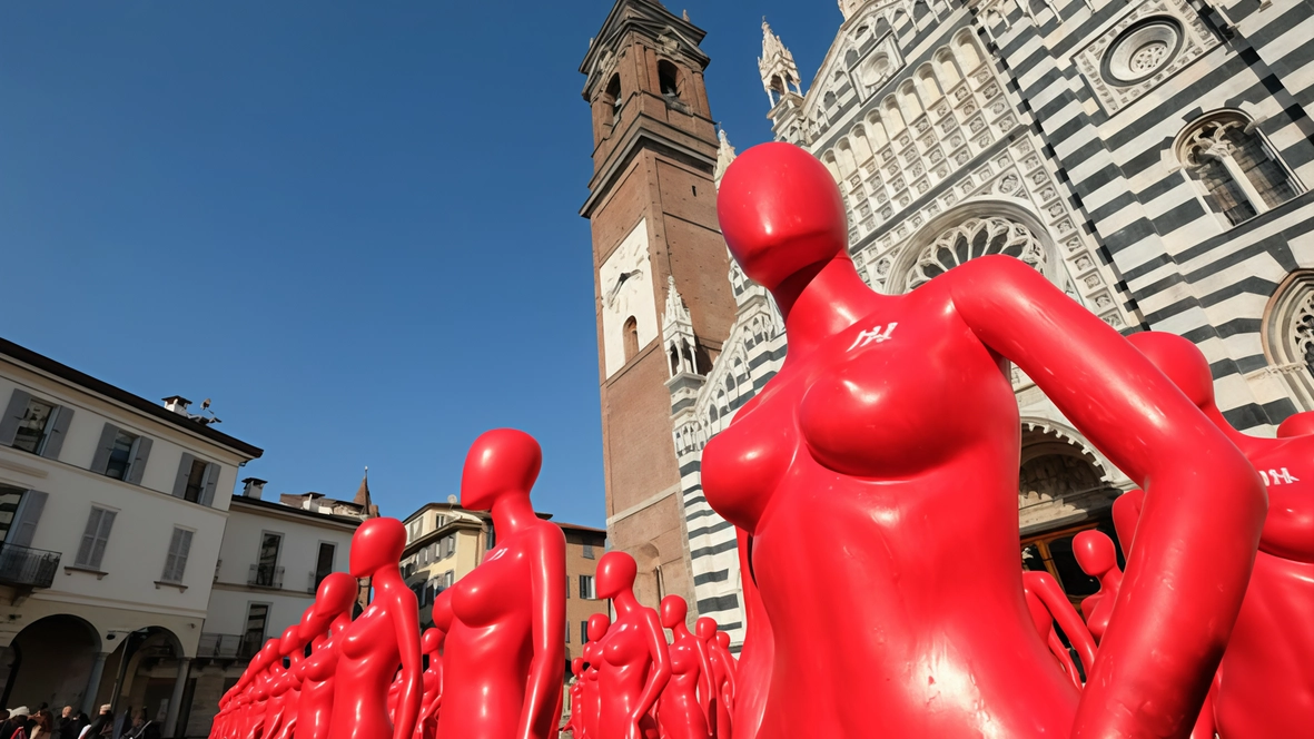 Grande interesse per l’installazione dell’artista Elend Zyma in collaborazione con i detenuti della casa circondariale di Monza. Obiettivo far riflettere e dare corpo ai numeri dei femminicidi. Grande interesse per l’installazione dell’artista Elend Zyma in collaborazione con i detenuti della casa circondariale di Monza. Obiettivo far riflettere e dare corpo ai numeri dei femminicidi.