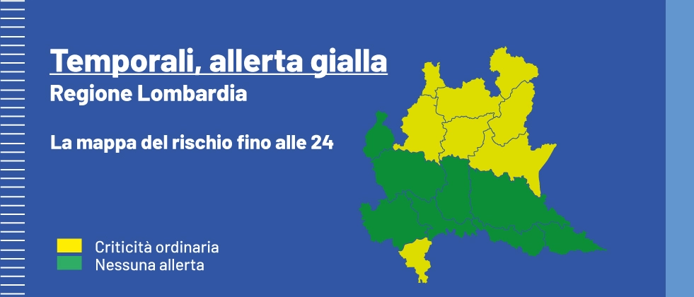 Allerta gialla Lombardia, martedì 1 e mercoledì 2 luglio 2025: quali sono le zone a rischio temporali?