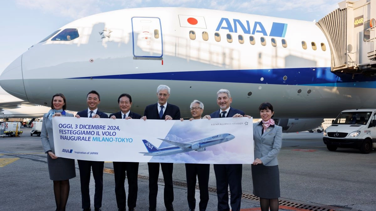 Il volo inaugurale Malpensa-Tokyo Haneda