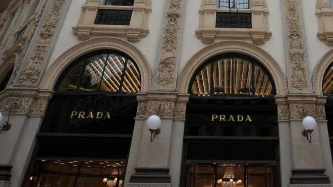 Una veduta di Prada Galleria il palazzo di proprietà del comune di Milano interamente assegnato  alla casa di moda. Oggi al mezzanino è stato presentato  alla stampa il bar pasticceria Marchesi,   5 Settembre 2016.
ANSA / MATTEO BAZZI