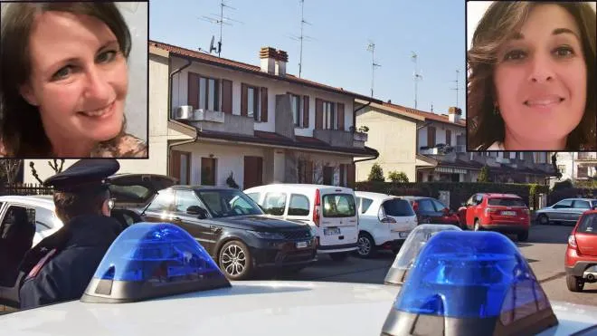 La casa  di Chiara Alessandri (a sinistra) dove è stata uccisa Stefania Crotti (a destra)