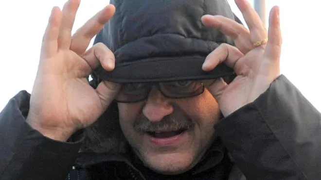 Renato Vallanzasca al suo rientro nel carcere di Bollate, 08 marzo 2010.&nbsp; ANSA/MILO SCIAKY