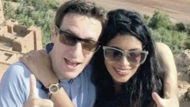 L’ambasciatore italiano ucciso in Congo, Luca Attanasio, con la moglie Zakia Seddiki