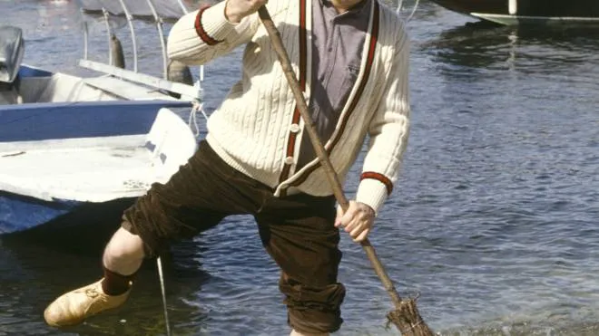 L’attore Massimo Boldi, nato 76 anni fa e cresciuto sulle sponde del lago nella sua amata Luino