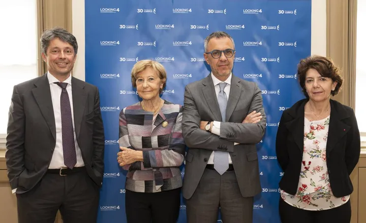 Da sinistra Sergio Urbani (direttore generale), Claudia Sorlini, Giovanni Fosti e Valeria Negrini