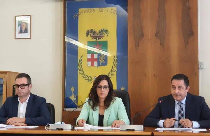 La presidente della Provincia, Alessandra Hofmann con. Stefano Simonetti e. Nicola Oteri