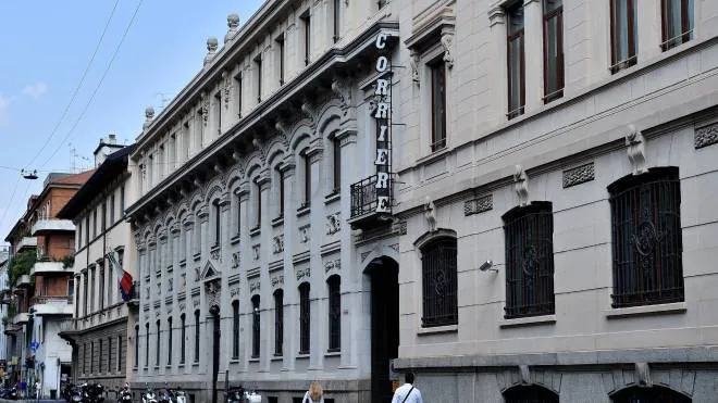 La sede del Corriere della Sera in via Solferino