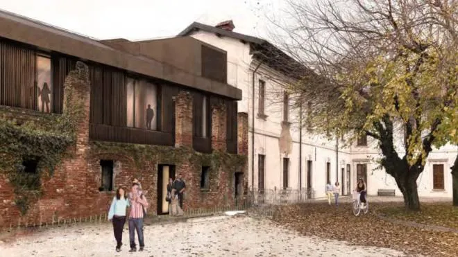 Legnano: il rendering per il restauro delle stalle del Castello visconteo