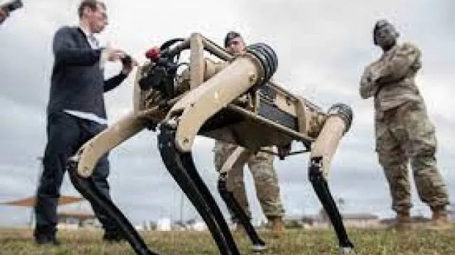 Il cane robot americano che sarà offerto all'Ucraina (foto Wired)