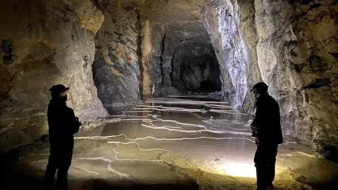 L’interno delle miniere abbandonate da tempo e che potrebbero essere trasformate