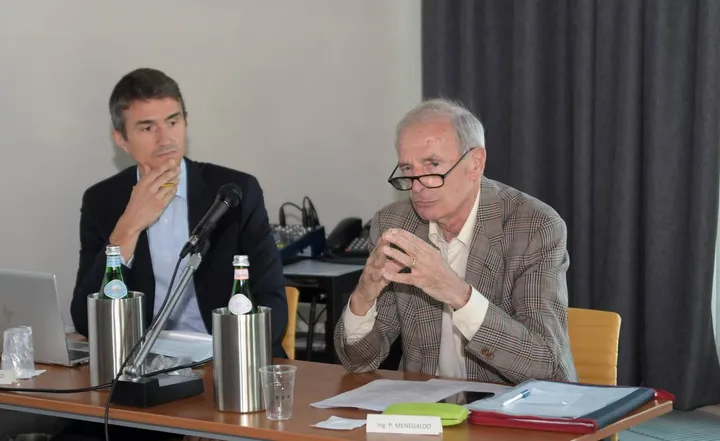 Alessandro Invernizzi di Odos Servizi e Paolo Menegaldo, presidente del consorzio