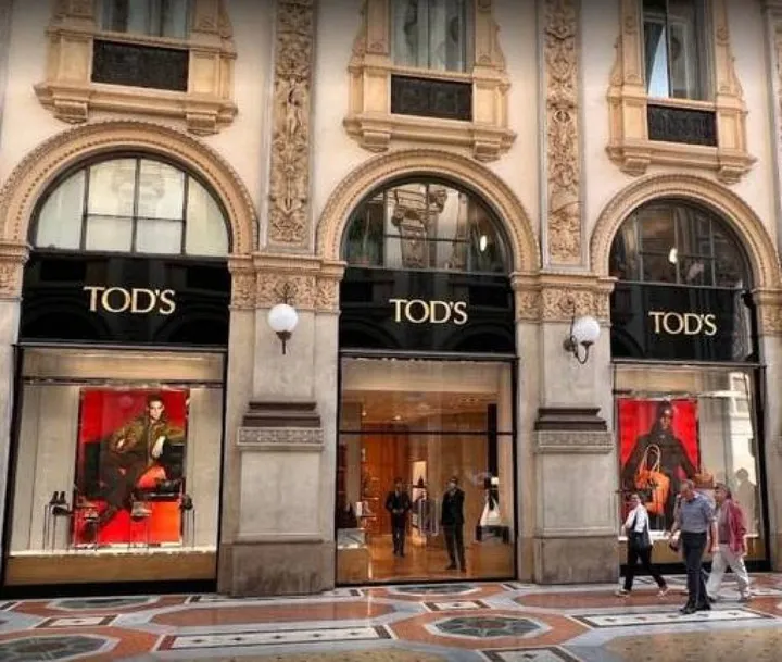 Il negozio di Tod’s in Galleria Vittorio Emanuele