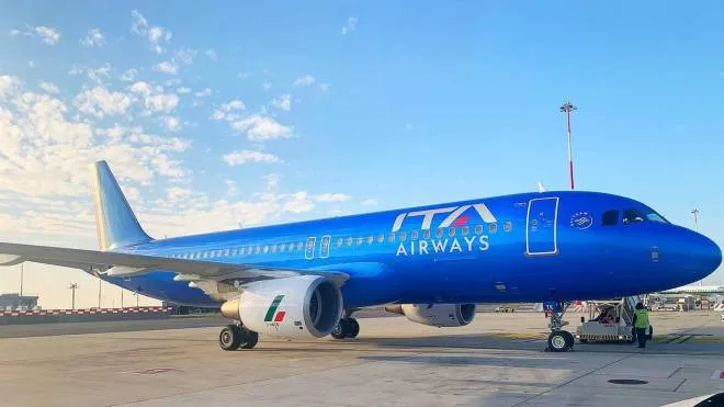 Un aereo di Ita Airways in una immagine di archivio.
ANSA/Telenews