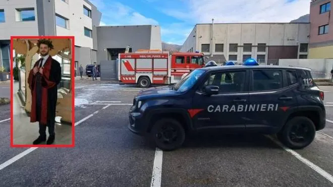 , Brescia uomo morto carbonizzato nell auto a Lumezzane, Brescia8 dicembre 2022.
ANSA/FILIPPO VENEZIA