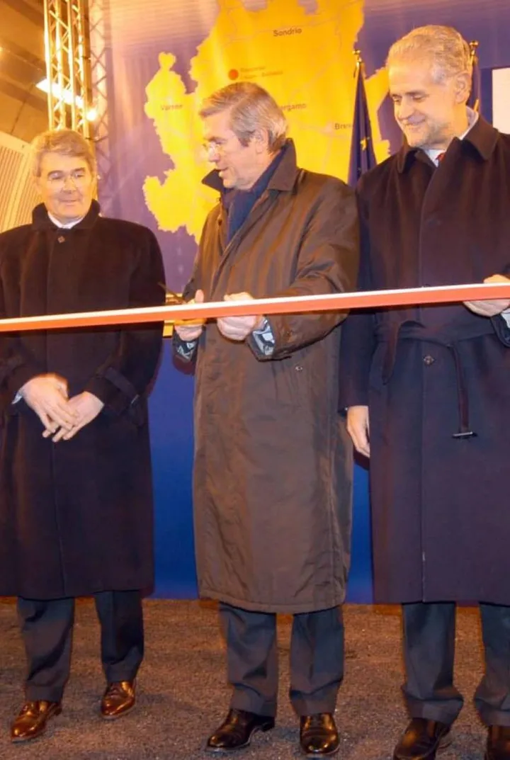 L’inaugurazione della nuova Lecco-Ballabio nel 2006