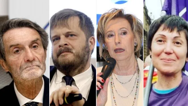 I 4 candidati alla presidenza della Regione: Fontana, Majorino, Moratti e Ghidorzi