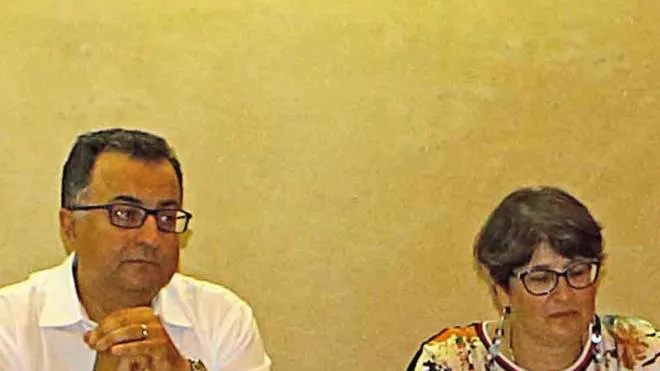 Michele Iannotti e la collega del Partito democratico. Roberta Songini