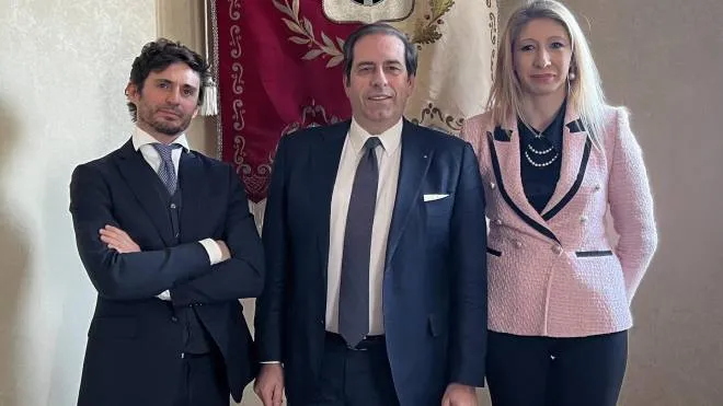 I nuovi membri del Cda: da sinistra Simone Agulini Massimo Codari (presidente) e Rita Capriotti