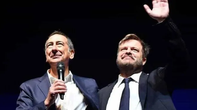 Il sindaco Giuseppe Sala e il candidato governatore sconfitto Pierfrancesco Majorino