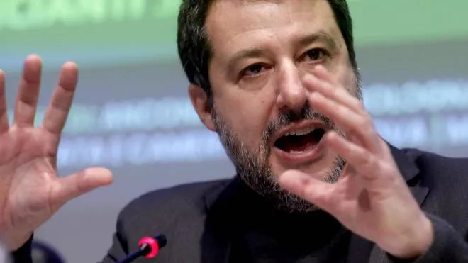 Matteo Salvini segretario federale della Lega e ministro alle Infrastrutture