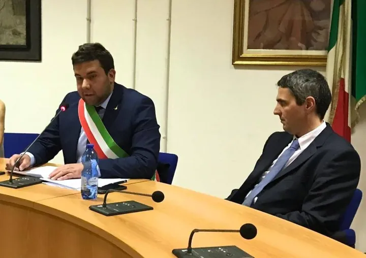 Da sinistra, il sindaco Elia Delmiglio e l’assessore Piero Mussida