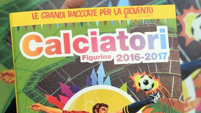 L'album dei Calciatori Panini 2016/2017 presentato nella sede della Lega Calcio, 9 gennaio 2017. Ansa/Daniel Dal Zennaro