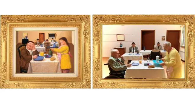 Cuggiono - Mostra a palazzo Clerici delle foto dove alcuni ospiti delle case di riposo del gruppo Sodalitas hanno reinterpretato dei famosi dipinti
foto Roberto Garavaglia - Studio Sally