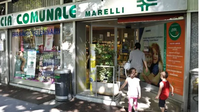 La farmacia comunale Marelli in viale Marelli a Sesto