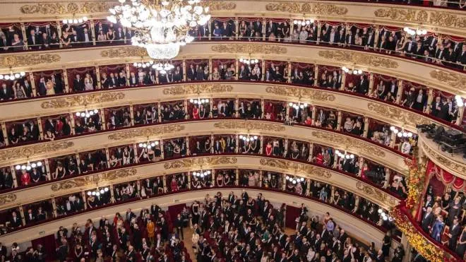 Il Teatro alla Scala di Milano, 7 dicembre 2018.
ANSA/Teatro alla ScalaBrescia e Amisano/ EDITORIAL USE ONLY NO SALES