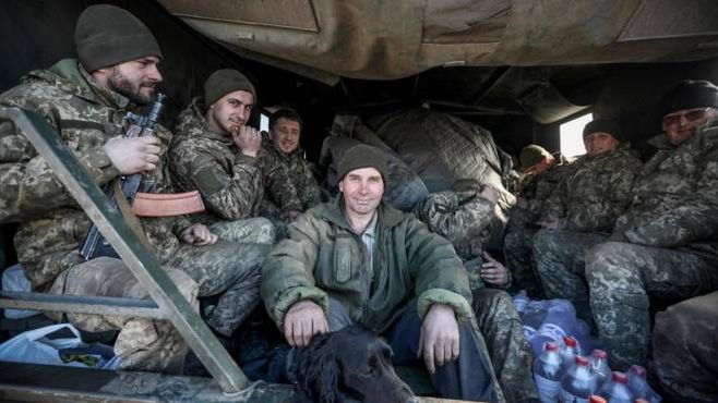 Soldati ucraini nella regione di Donetsk