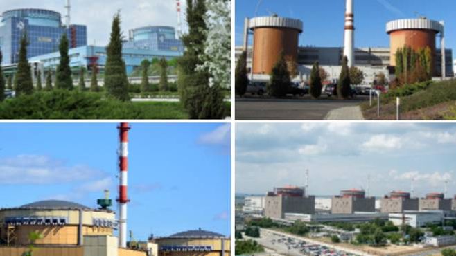 Quattro centrali nucleari in Ucraina
