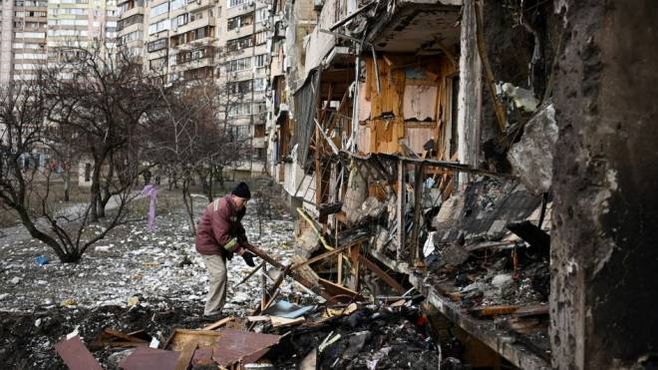 La distruzione provocata in Ucraina dai bombardamenti russi