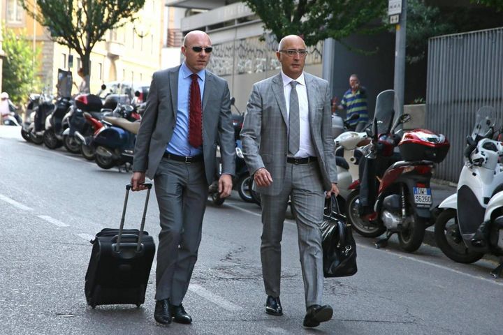 Claudio Salvagni e Paolo Camporini avvocati di Massimo Giuseppe Bossetti
