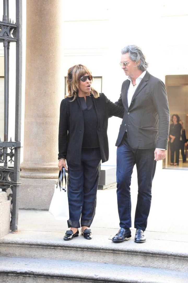 Tina Turner insieme al compagno Erwin (Olycom)