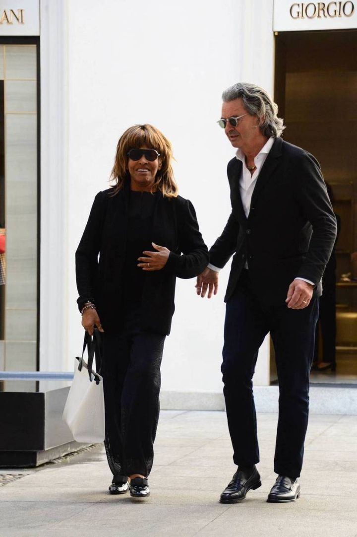 Tina Turner insieme al compagno Erwin (Olycom)