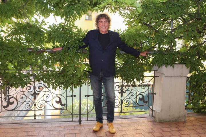 Stefano D'orazio, ex batterista dei Pooh, nella redazione de Il Giorno