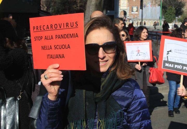 Sciopero della scuola: manifestazione a Milano