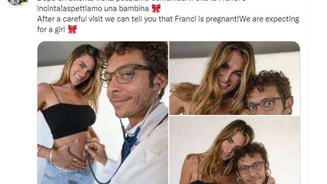 Sui social Valentino Rossi annuncia che presto diventerà papà