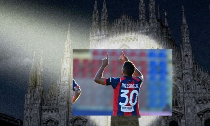 Junior Messias proiettato sul Duomo come fece Suning con la sagoma di Messi