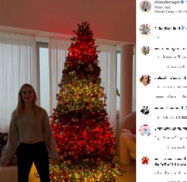 L'albero di Chiara Ferragni (Instagram)