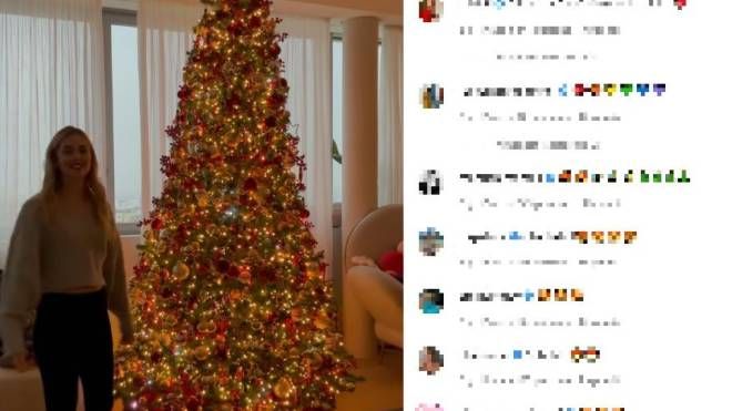 L'albero di Natale dei Ferragnez (Instagram)